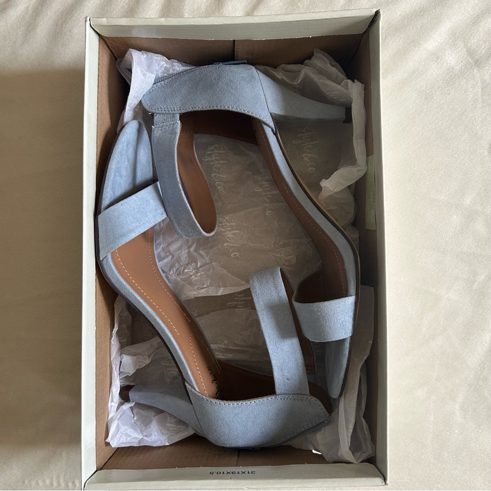 Women's Paycee Two-Piece Dress Sandals Heels Size 9 Style & Co.